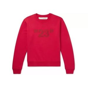 Off-White - "23"Printed Loopback Cotton-jersey